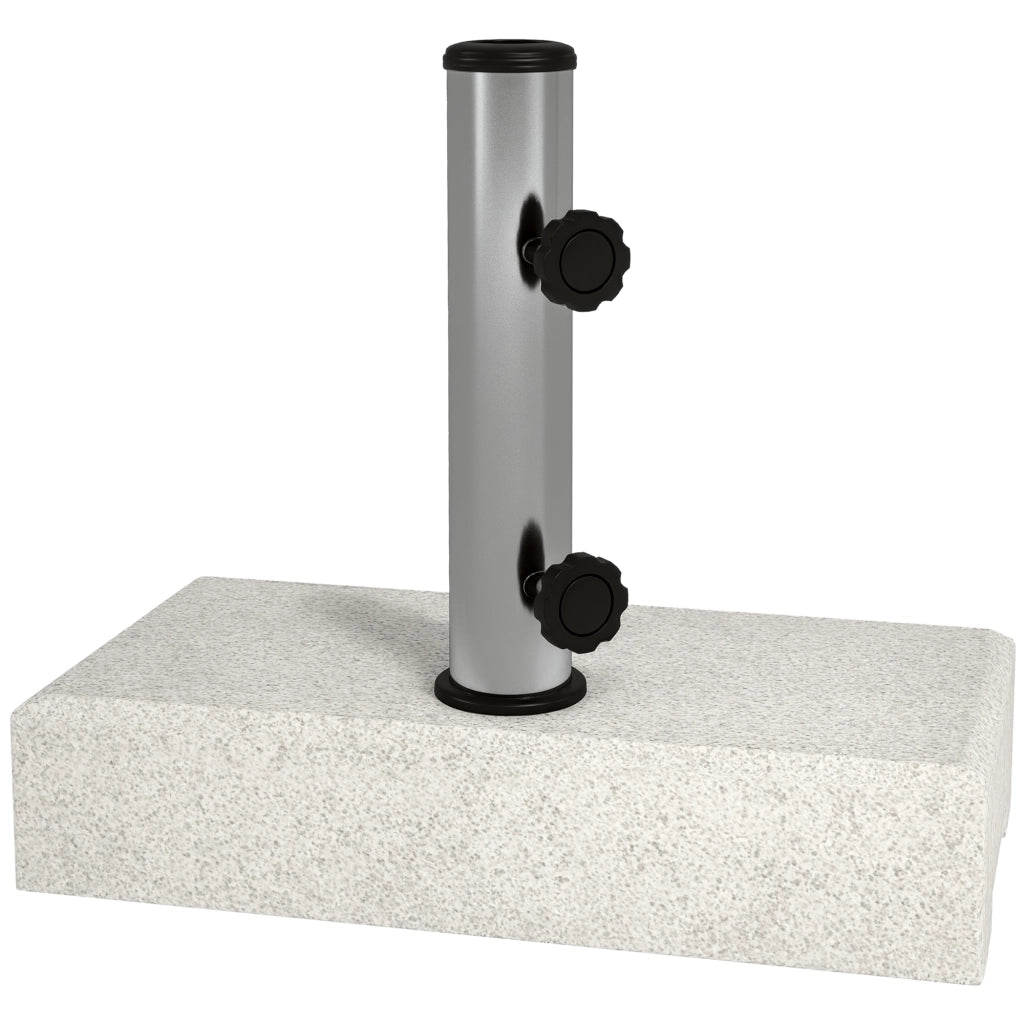 Base per ombrellone in granito 25 kg ¨C zephmum ¨C Grigio, per pali ?32/38/48 mm