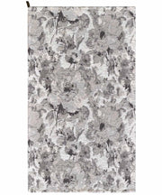 Tappeto floreale moderno con fiori stilizzati DUBAI BEIGE GRIGIO ARGENTO in ciniglia multiuso lavabile antiscivolo cm.65x300 passatoia