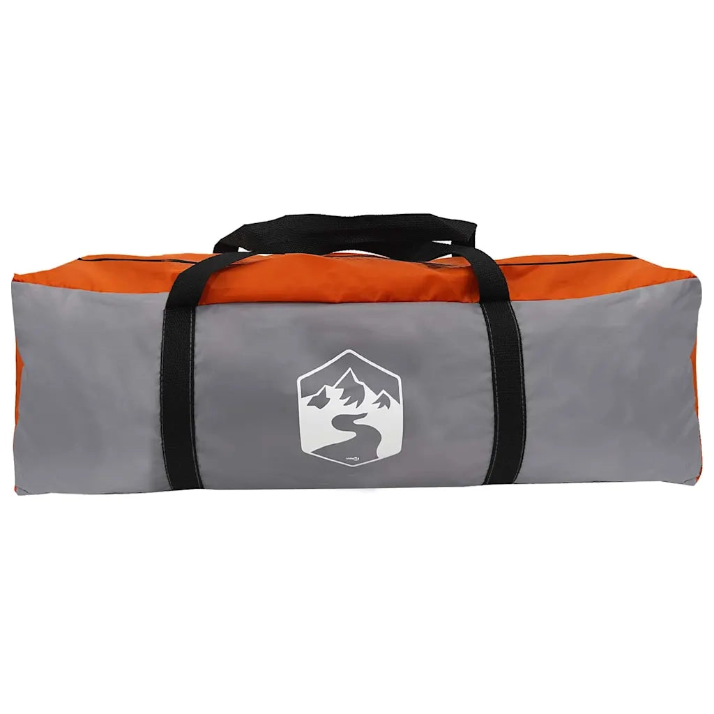 Tenda Tunnel 6-Persone Grigio e arancione 890 x 470 x 220 cm 42004046