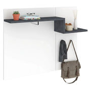 Mugello, Mobile da Ingresso 2 Ripiani Made in Italy, 120x30x100h cm Bianco Lucido