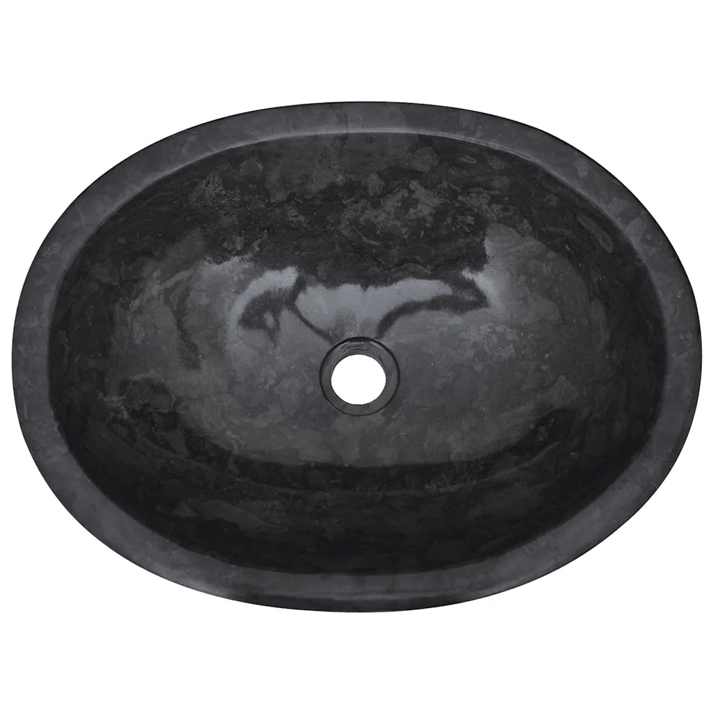 Lavandino Nero 53x40x15 cm in Marmo CFW6395243