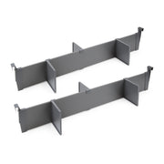 Emuca Set di divisori per interni dei casseti Vertex-Concept, 900, Grigio antracite, Alluminio e Tecnoplastica, 1 u.