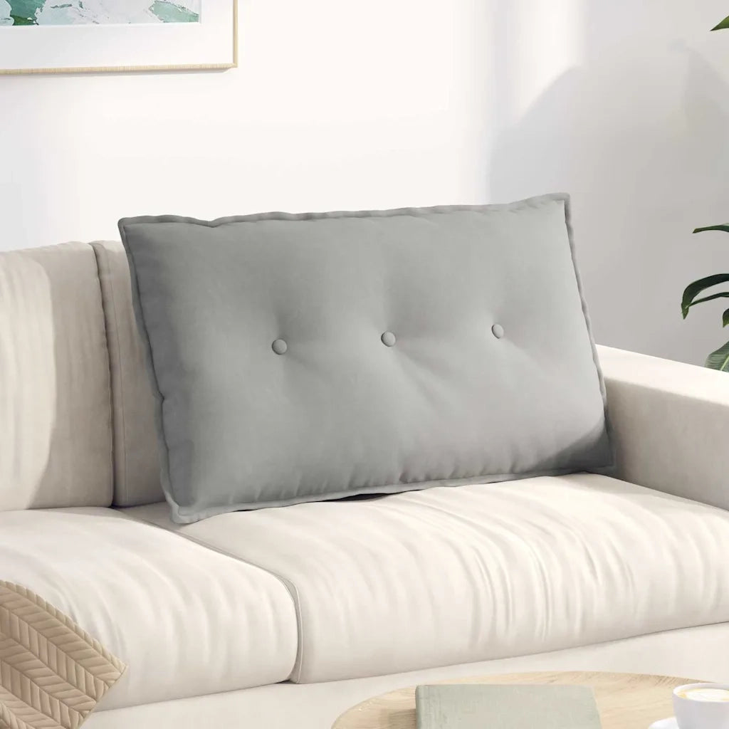 Cuscino per Schiena | Cuscino dorsale Grigio chiaro 80 x 50 cm