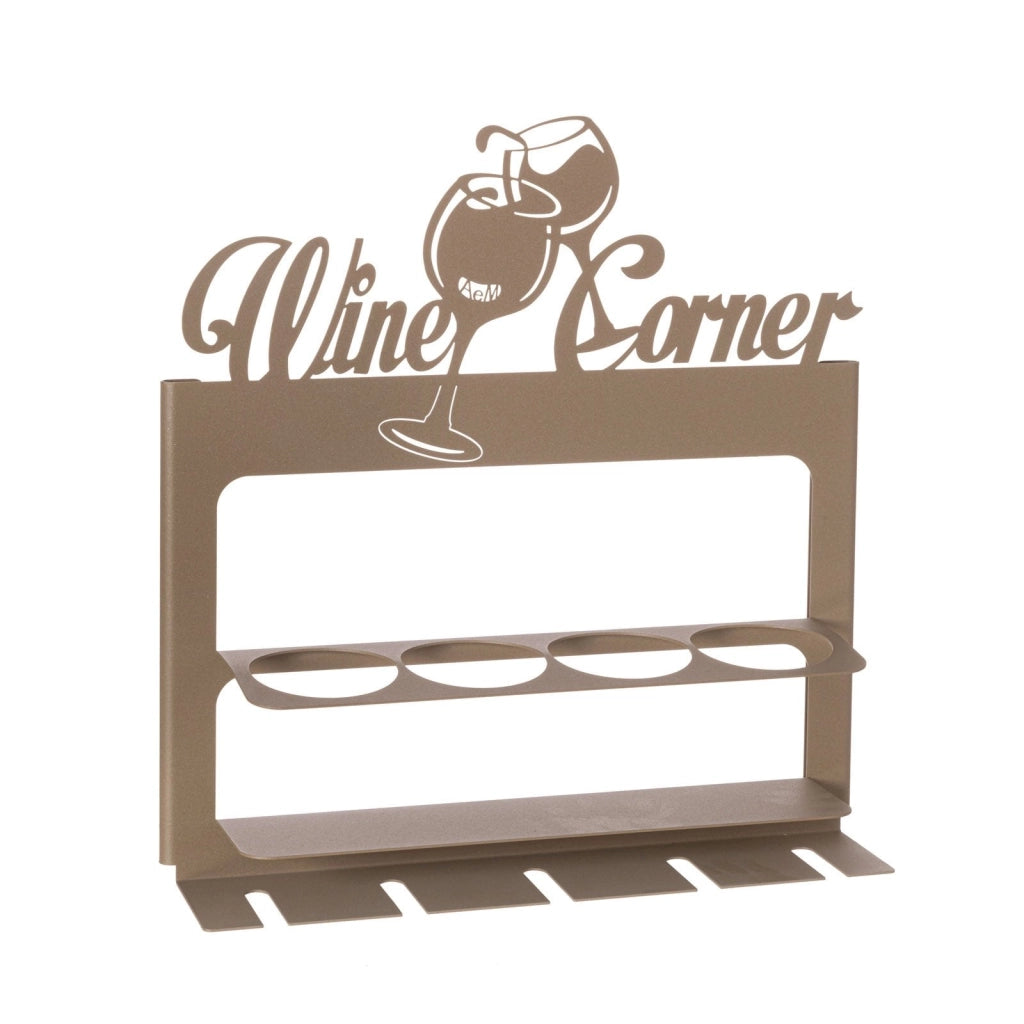 Porta bottiglie da parete moderno Wine Corner Beige