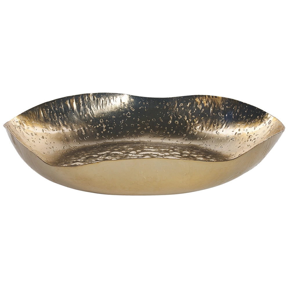 Set di 3 vassoi decorativi in metallo dorato per gioielli, piatti rotondi, accessori per la casa con texture glamour