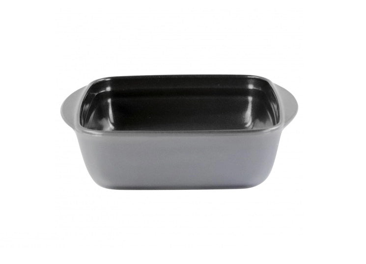 Pirofila Antiaderente in Vetro Borosilicato Quadrata Grigia 20 x 17 x 6 cm