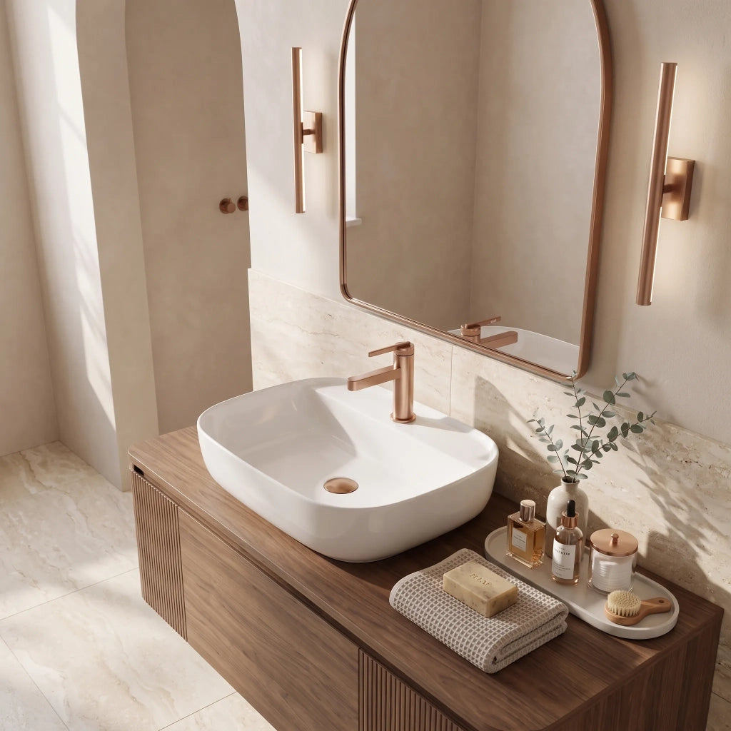 Rubinetto Da Bagno Rea Grace Brush Copper