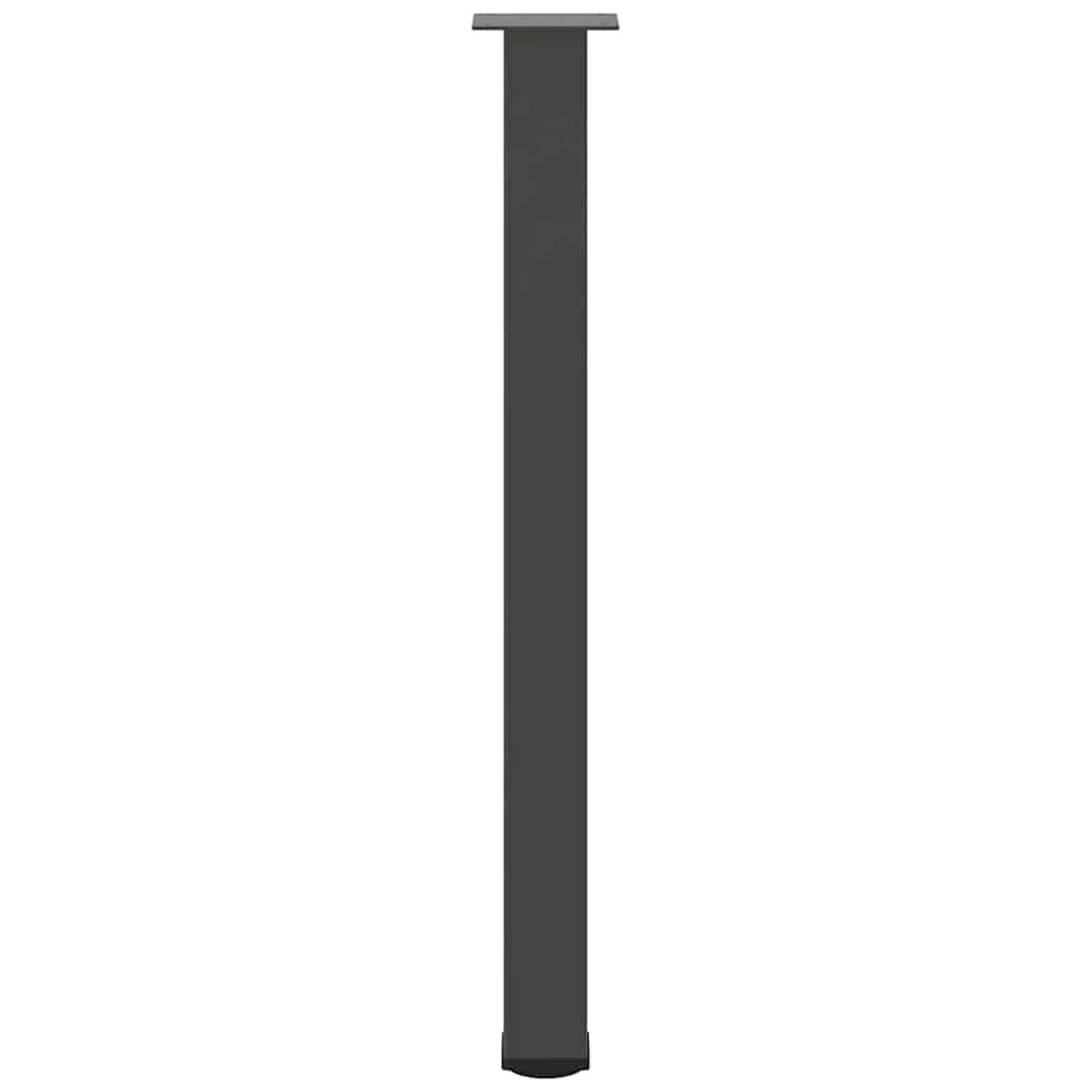 Set di 4 gambe per tavolo da bar 90 x 92 cm di altezza con piedini regolabili design moderno in acciaio antracite 02_0056771