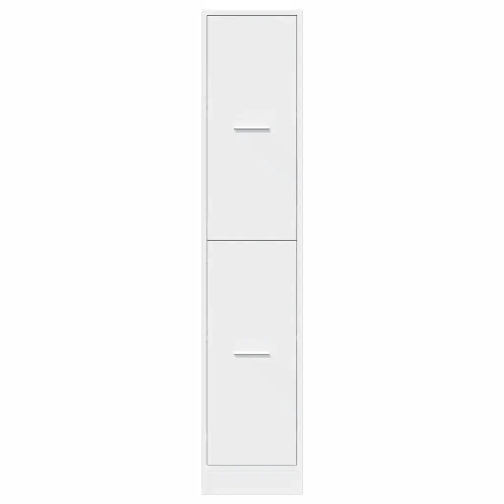 Armadietto da Farmacia Bianco 30x41x144,5 cm in Truciolato