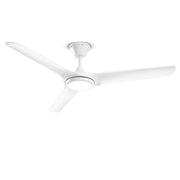 Ventilatore da Soffitto con luce Perenz 7194 B CT Bianco - Ø 142 cm, 3 Pale, 9 Velocità, Motore DC 25W, Silenzioso