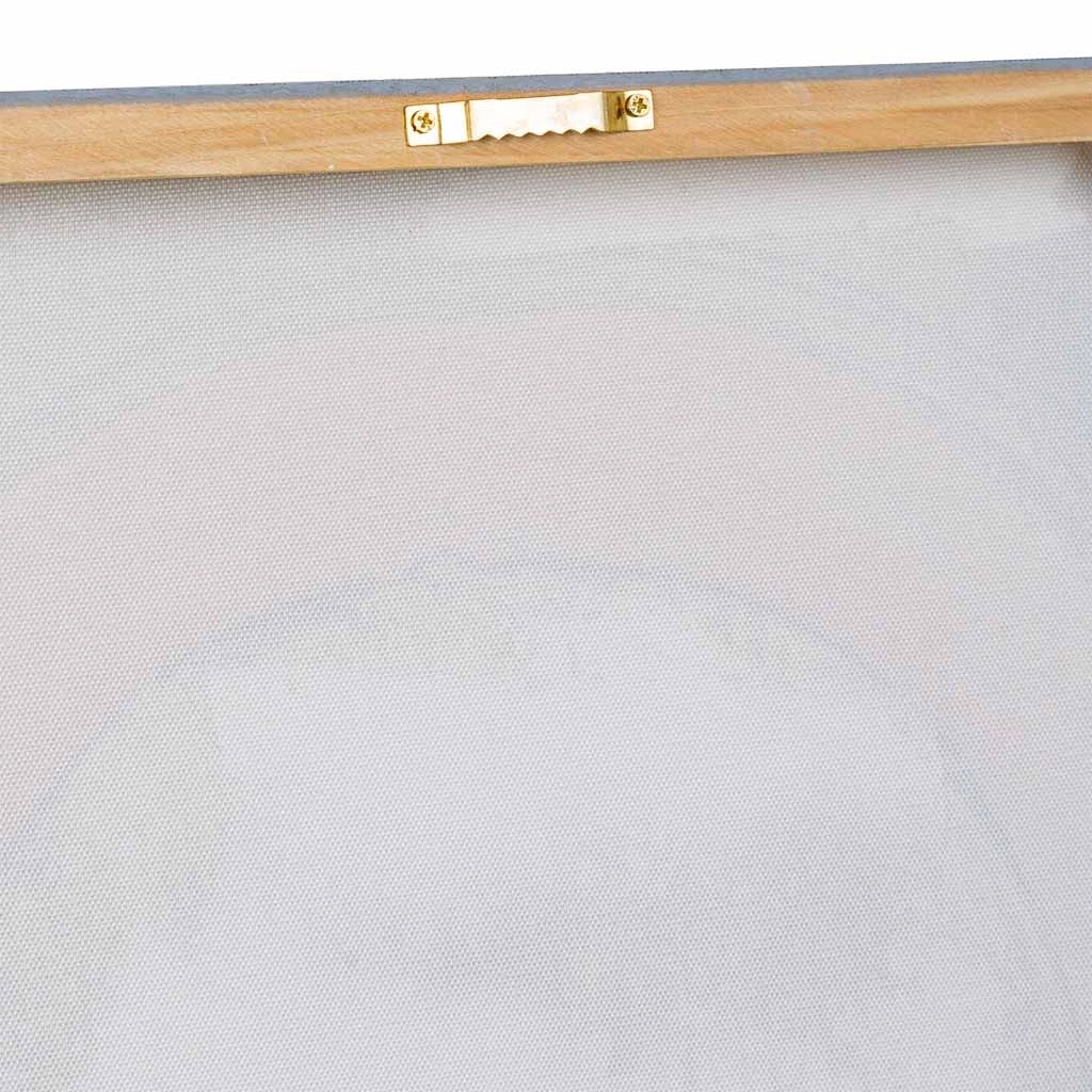 Quadro dipinto a mano con rilievo grigio 50x100x3h cm