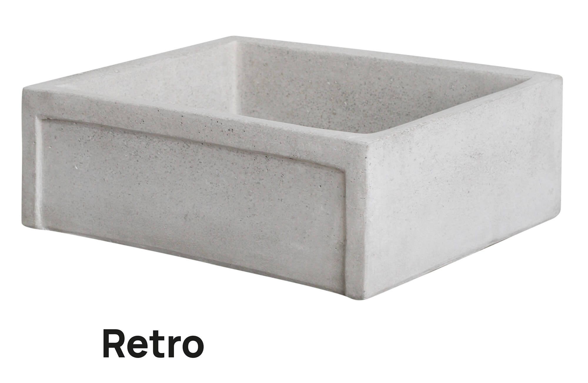 Lavello da Giardino Senza Rubinetto in Cemento Granulato di Marmo Madrid Grigio