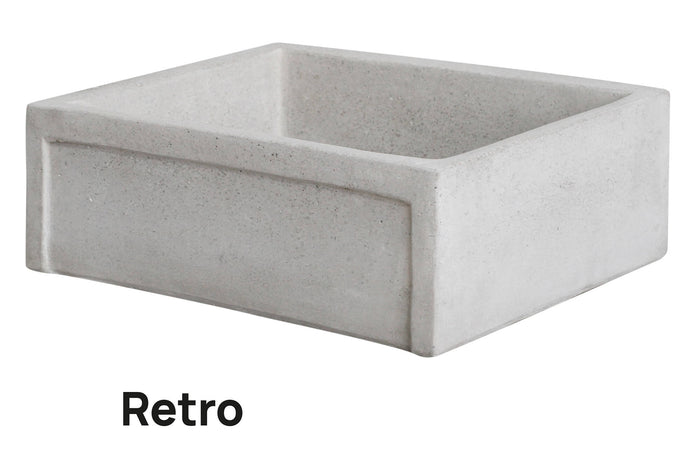 Lavello da Giardino Senza Rubinetto in Cemento Granulato di Marmo Madrid Grigio