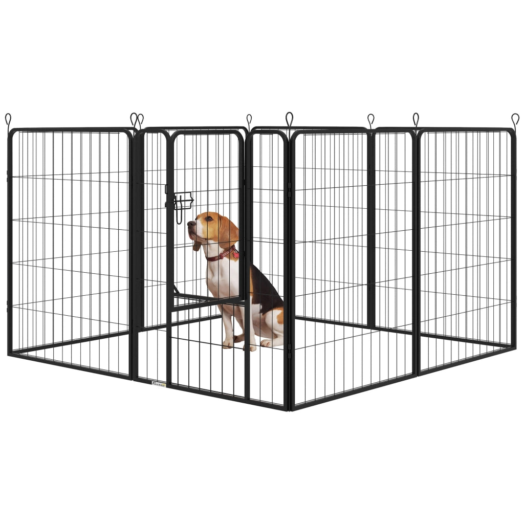 Recinto Modulabile per Animali ¨C zephmum ¨C Nero 80x100 cm