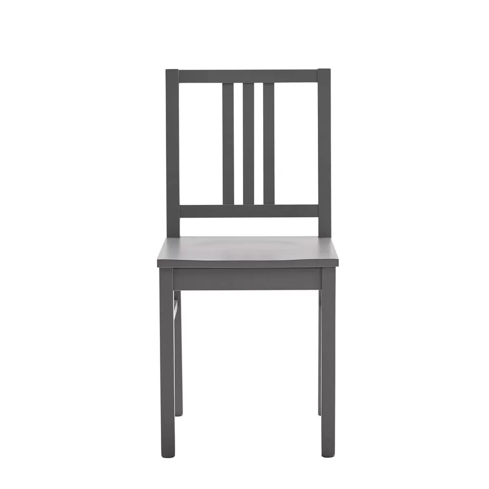 Set 2 sedie legno shabby grigio seduta legno l.43 h.87 p.48 - Mobili 2G