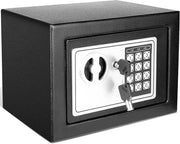 Safetta digitale - barriera di sicurezza elettronica - cassaforte per ufficio domestico con 2 chiavi - 23 x 17 x 17 cm - nero Cassaforte resistente al fuoco