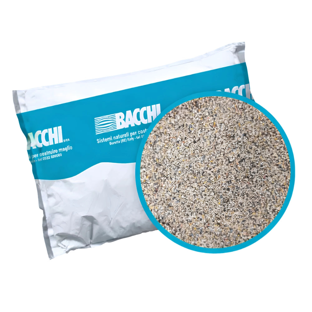 Sabbia fine silicea naturale grana 0-0,6 mm finitura superfici sacco kg 25