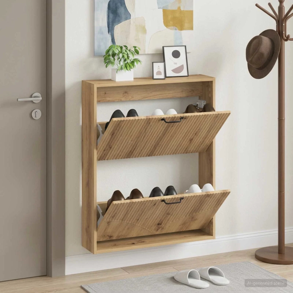 Mobiletto per Scarpe da Muro HOORN 71 x 17 x 86 cm 897304