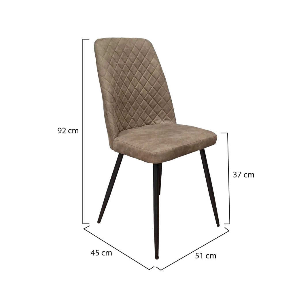 Vendone, set di Sedie 8 Sedie, Marrone