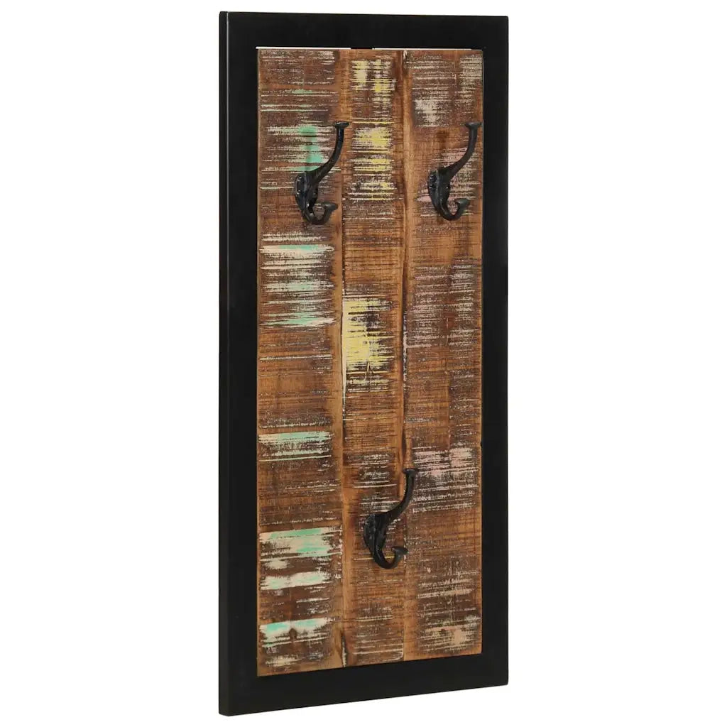 vidaXL Appendiabiti Multicolore 40x2x80 cm in Legno Massello Recupero
