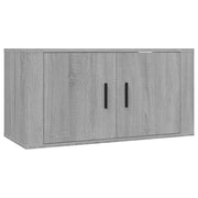 Mobile TV multimediale scaffale TV mobile TV credenza TV sala da pranzo soggiorno camera da letto a parete Sonoma 80 x 34,5 x 40 cm grigio 02_0028193