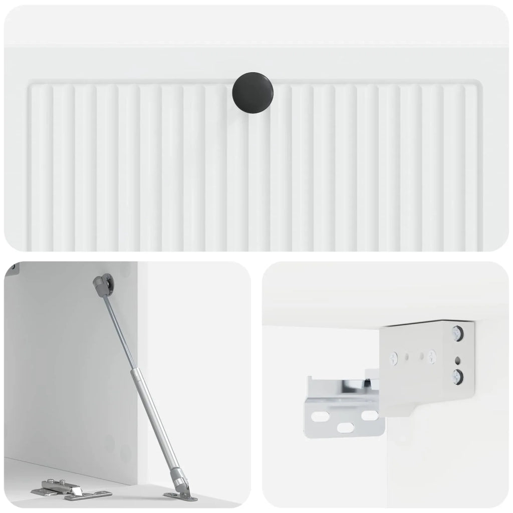 Mobile Porta TV da Muro Bianco 78,5 x 31 x 30 cm 898035
