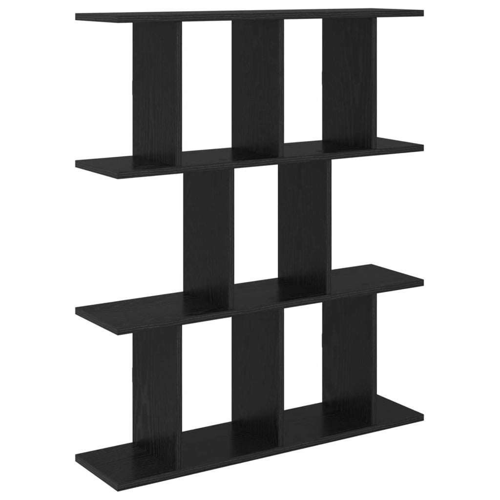 Scaffale da parete Rovere Nero 80 x 20 x 96 cm 8012205