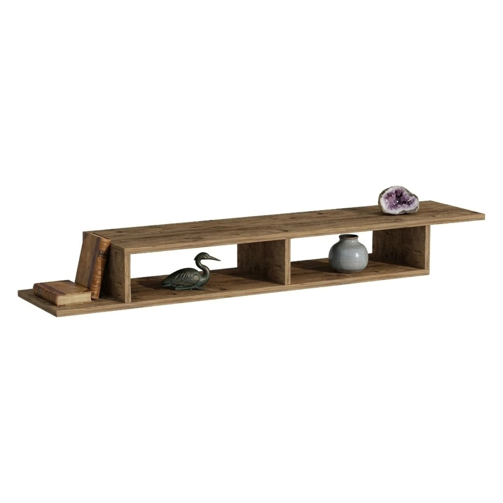 Ivrea, Mobile Porta tv 2 Vani, 120x30x18h cm Marrone Rovere