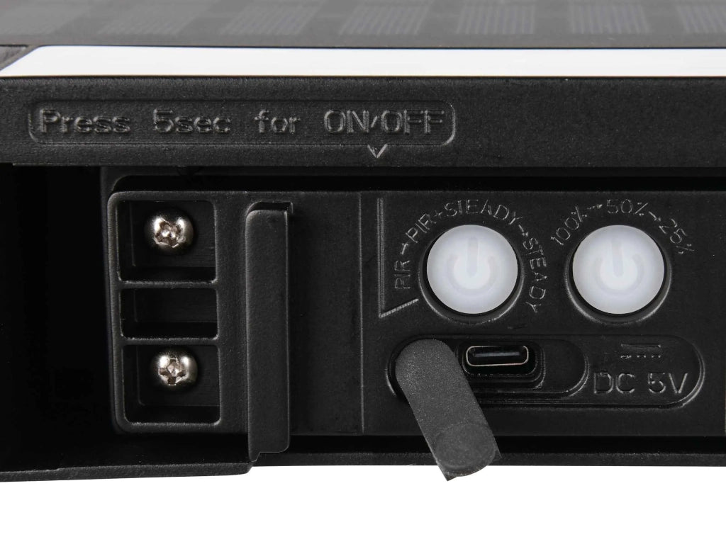 Applique da esterno LED, solare, c/sensori, nero, L 22 cm, Bilbao