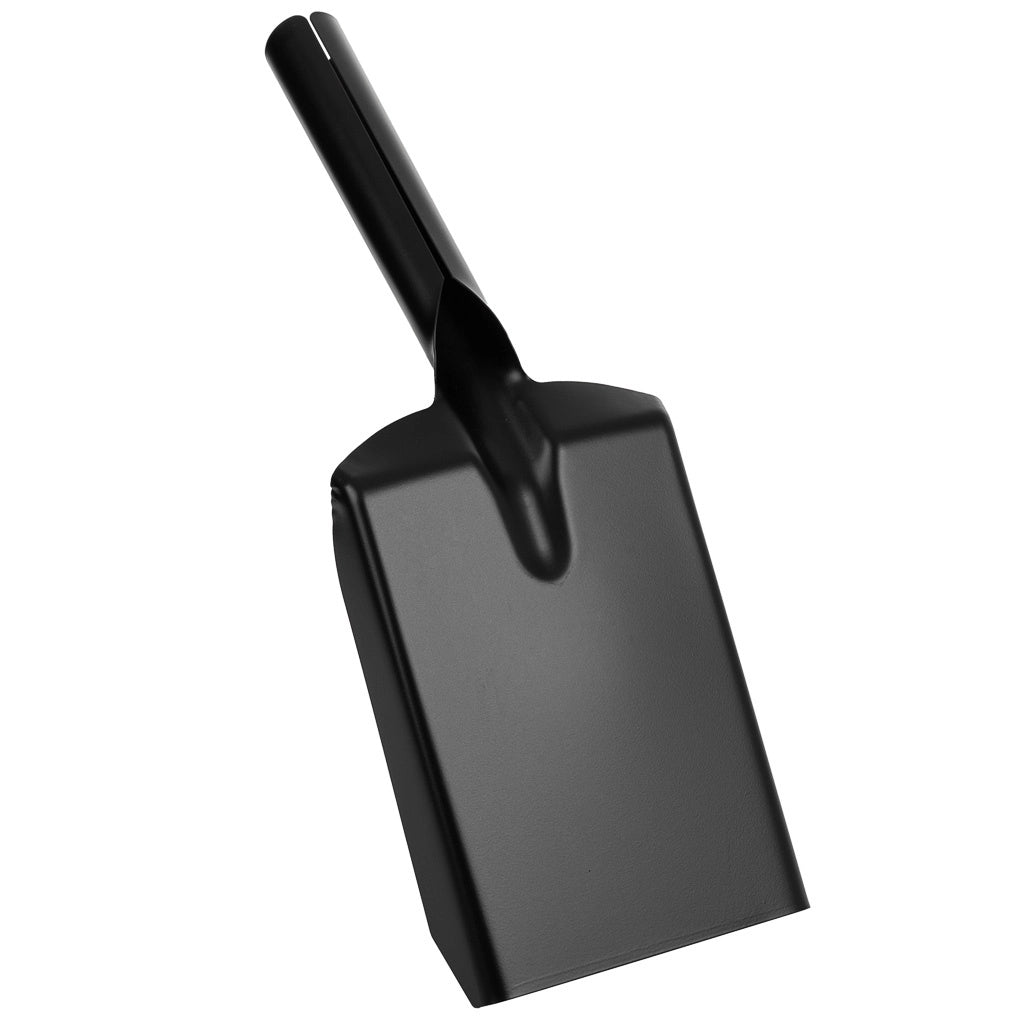Paletta per caminetto in metallo nero 39x13x11h