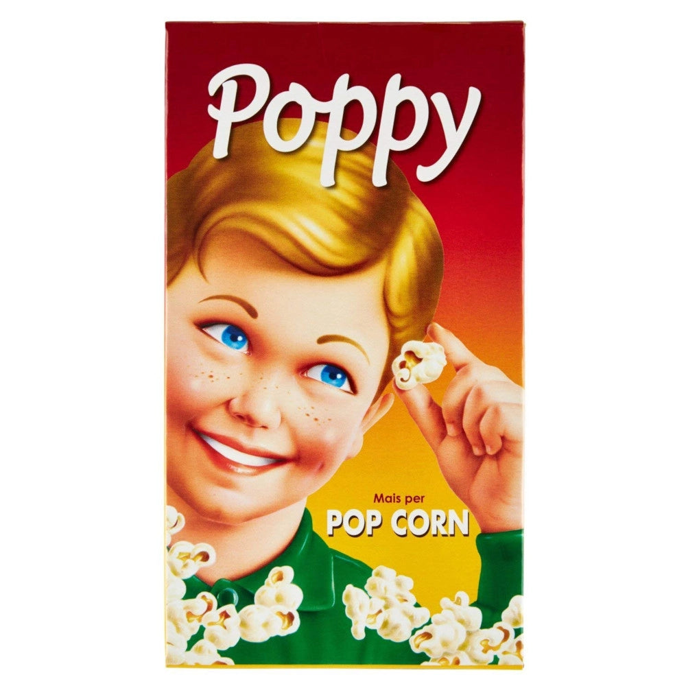 Multipack da 18 poppy mais selezionato per pop corn confezioni da 250 grammi ciascuna