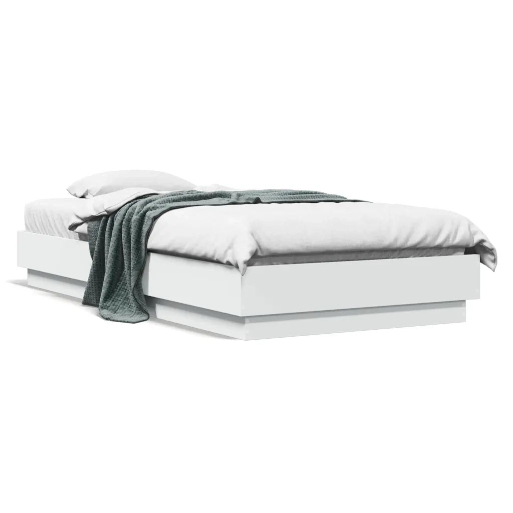 Giroletto-Struttura Letto Bianco 75x190 cm in Legno Multistrato 852543