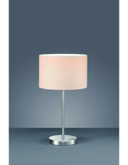 Lampada da Tavolo Hotel Metallo Paralume Bianco Ø30 cm Trio Lighting