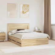 Struttura del letto con cassetto Rovere Sonoma 140 x 200 cm 3410178