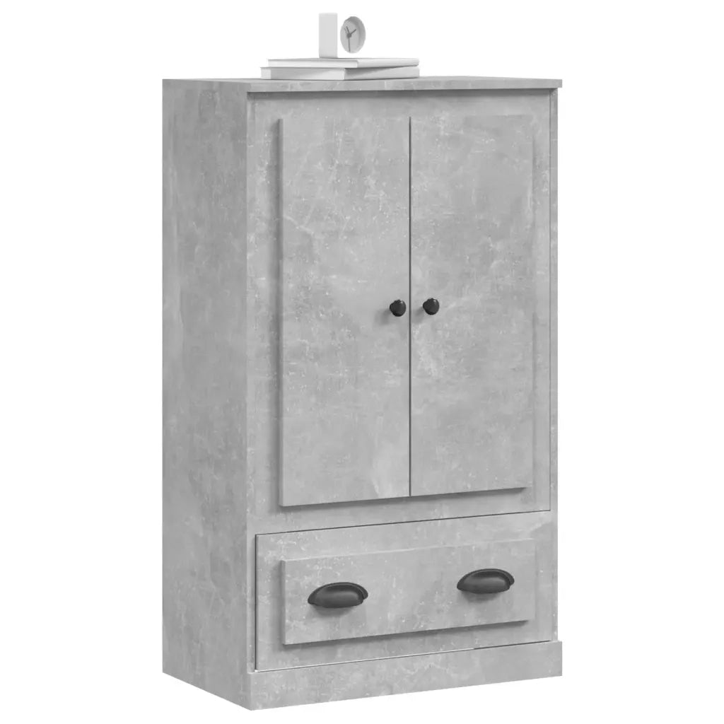 Credenza Grigio Cemento 60x35,5x103,5 cm in Legno Multistrato 816300