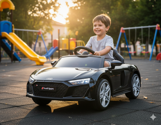 Macchina Elettrica per Bambini 12V con Licenza Audi R8 Sport Nera