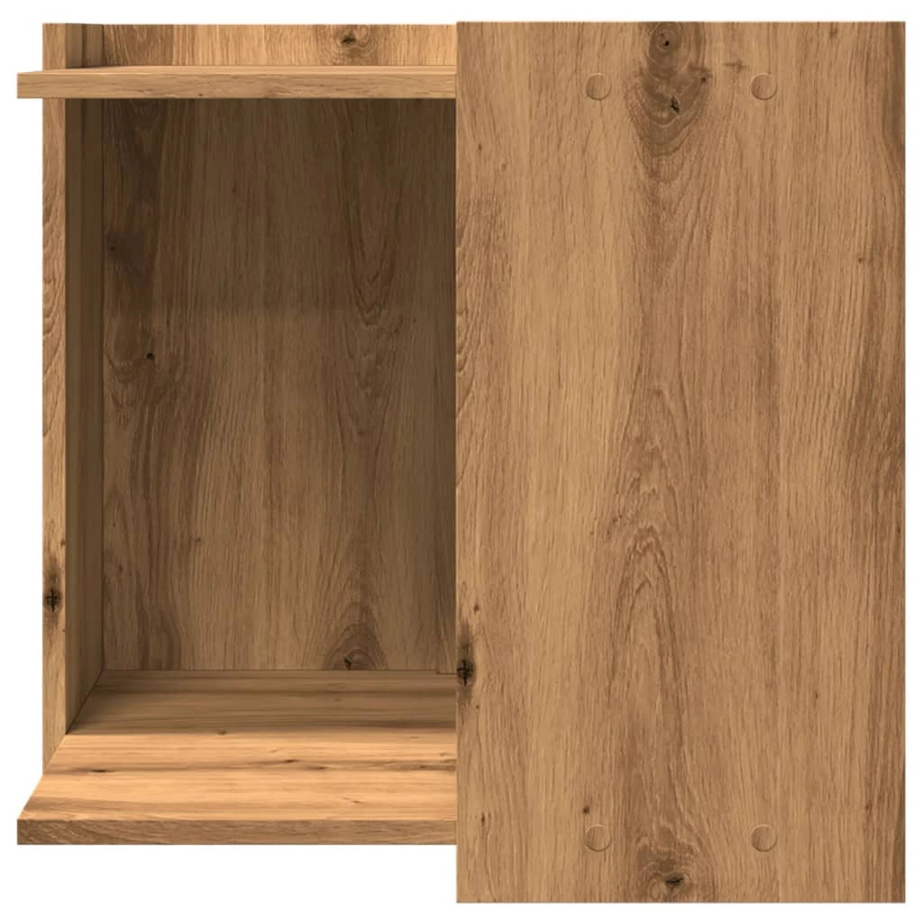 Mobiletto per lettiera per gatti fatto a mano 53 x 53 x 51 cm marrone 02_0043306