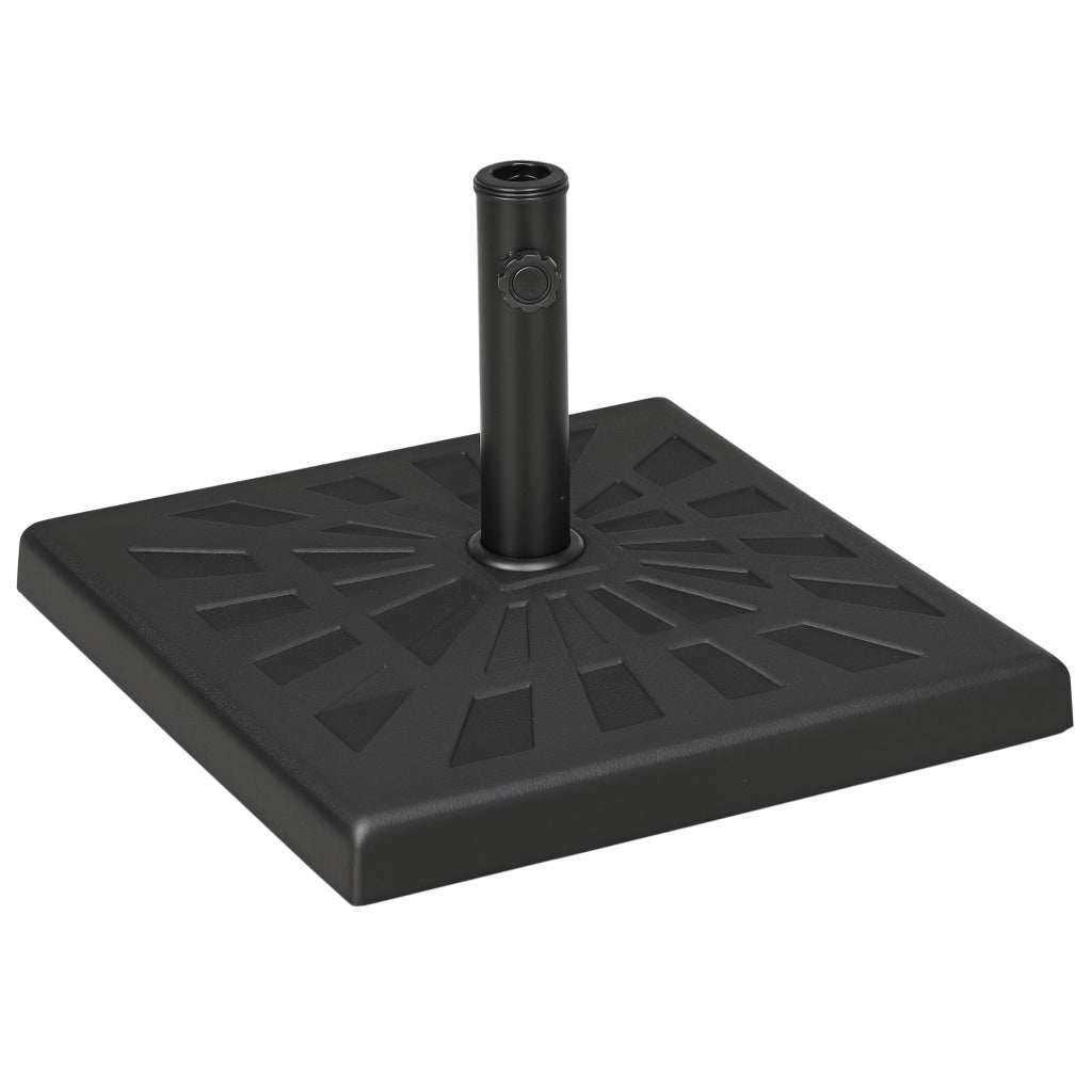 Base per Ombrellone da Giardino ¨C zephmum ¨C Nero 51x51x32 cm
