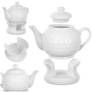 Teiera KADAX con riscaldatore 900ml per tè 0,9L in ceramica, idea regalo