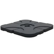 Set 4pz Base per Ombrellone da Giardino in Plastica 50 × 50 × 7.5cm