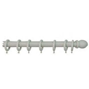 BASTONE LEGNO A STRAPPO D 23 BIANCO 160CM C/SUPP.- 1,0 pz