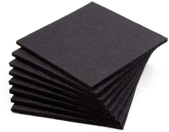 Set di 8 eleganti sottopiani in velluto per bicchieri, glasse e bevande, sottopiani in velluto 10x10cm quadrato lavabili