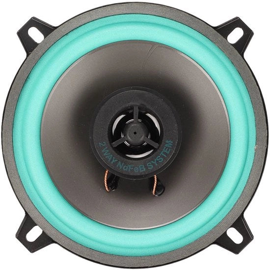 Altoparlanti Coassiali Stereo per Auto, 100W 4 Ohm Range Medio Alta Sensibilità 5 Pollici 2 Vie Altoparlante Coassiale per Tutti i Sistemi di Alta Fedeltà per Auto