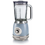 Ariete 583, Frullatore Vintage con tazza in vetro da 1,5 Litri, 4 Lame in Acciaio Inox, 4 Velocità + Pulse,1000 Watt, Celeste