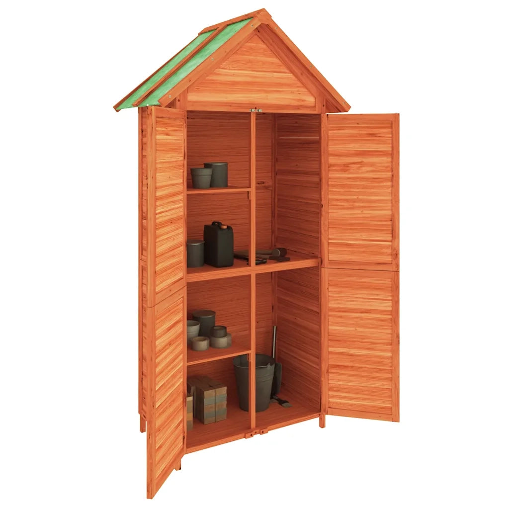 Rimessa da Giardino Marrone 89x52,5x175 cm Legno Massello Pino 172243