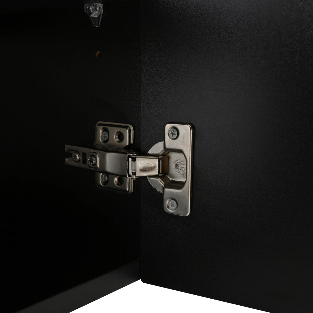 Mobile TV Lowboard ¨C MINIMAL ¨C Nero, 175x38x56 cm, Ripiani Regolabili