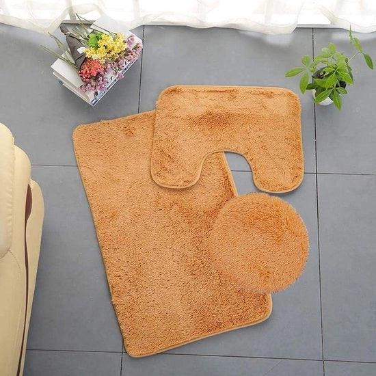 Set di mattonelle per bagno 3 in 1 - assorbenti - antiscivolo - set da 3 unità