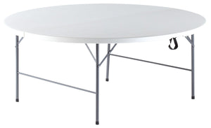 Tavolo Catering Rotondo Pieghevole Ø181cm Morel Bianco