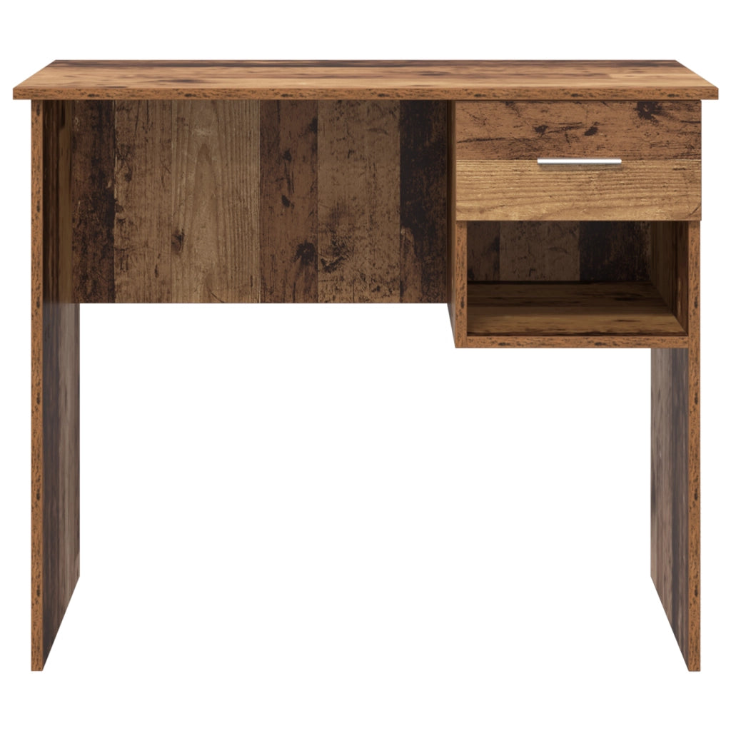 Scrivania con stoccaggio Legno Antico 90x49.5x75 cm Legno ingegnerizzato