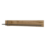 Scaffale da muro 180cm colore rovere e nero. Collezione HAVANA.